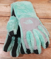The North Face Fleece Kids Gloves Size Medium Mint Green