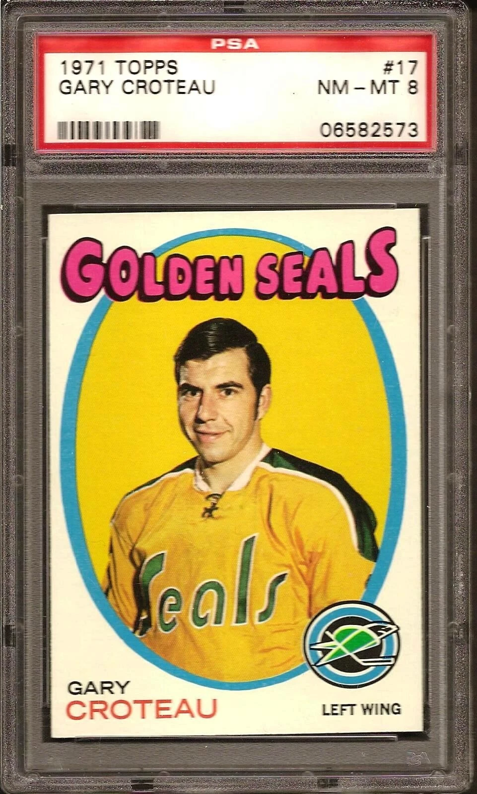 Deal for 1971 Topps #17 Gary Croteau PSA 8
