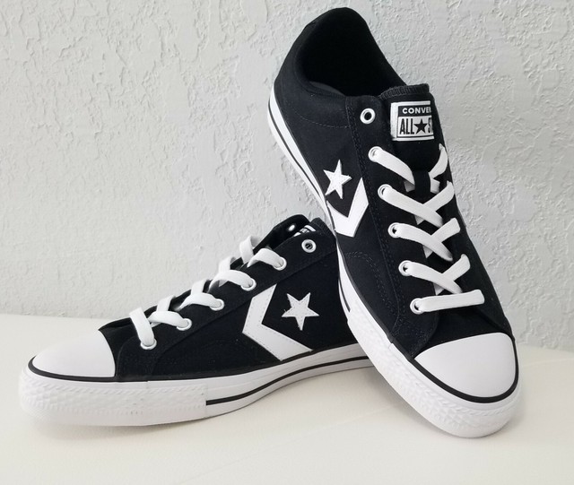 converse star player ox black white