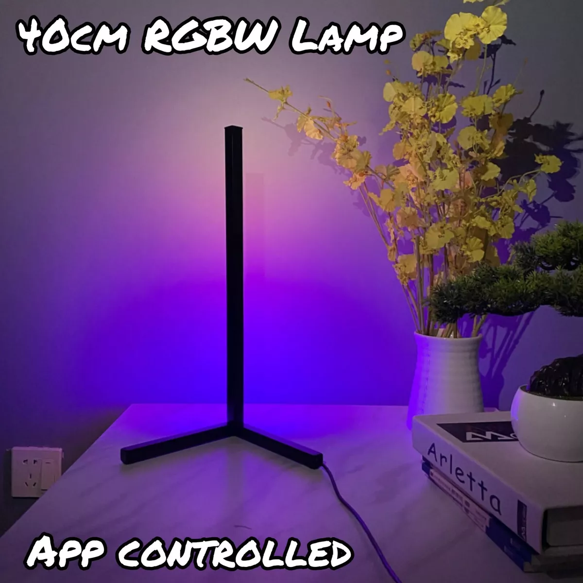 RGBW Lamp 40cm LED Colour Changing Light Corner Table Desk Floor Minimalist Bulb