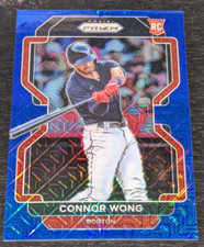 Connor Wong Boston Red Sox RC Rookie 2022 Panini Prizm Baseball Blue Mojo /199