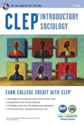 CLEPÂ  Introductory Sociology Book + Online (CLEP Test Preparation) - GOOD