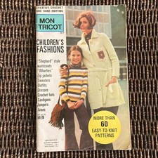 MON TRICOT  No. 93 Autumn 1971  – 60 Creative Crochet Hand Knitting Patterns