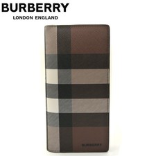 Burberry Long Wallet with Zipper Coin Purse for Men 8052803 Dark Birch Brown