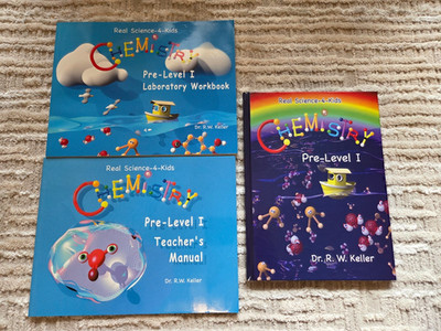 Real Science 4-Kids Chemistry Pre-Level I complete set Textbook, Lab & Teachers