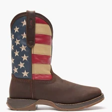 Rebel Patriotic Western Flag Pull-On Cowboy Boot by Durango DB5554