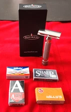 🪒RazorRock Game Changer Razor – 0.76 Gap-HD HANDLE + 30 NEW RAZOR BLADE 4 TYPES