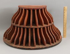 RARE Antique Hardware Store, Axe Hatchet, Wood Bell Tool Display Holder Rack