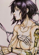 Major Motoko Kusanagi, sztuka fanowska, rysunek, markery, komiksy, manga, duch w skorupie