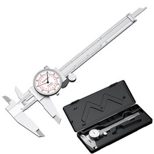 Dial Caliper 0-6"/150mm Dual Reading Scale, Inch/Metric SAE...