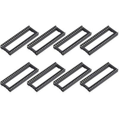 DIP IC Sockel 10 Stück 40-Pin 2,54mm Pitch Tastkarten-Breadboard Adapter schwarz