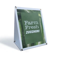 Farm Fresh Zucchini A-Frame Sidewalk Sign Fresh Vegetables Local Farmers Hot