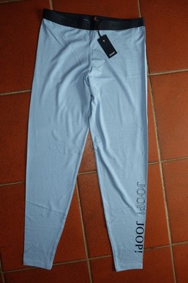 JOOP! Soft leggings pyjama pants pyjama pants logo print light blue New