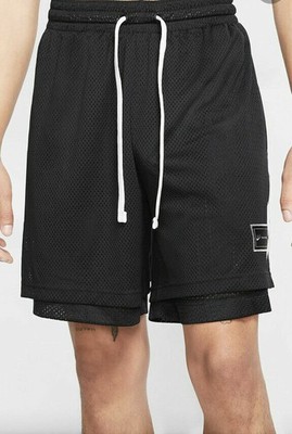Nike KD Kevin Durant Basketball Shorts Black White CD0367 010 New XXL