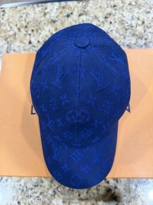 Louis Vuitton Monogram Essential Cap Blue M77590, Size L | eBay