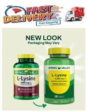 Spring Valley L-lysine Tablets 1000 mg 100 Tablets