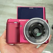 Sony NEX-F3 16.1MP Mirroless Digital Camera Body W/ 16-50mm Lens Flash Pink