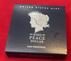 2025 S Peace Silver Dollar Proof With Box and COA