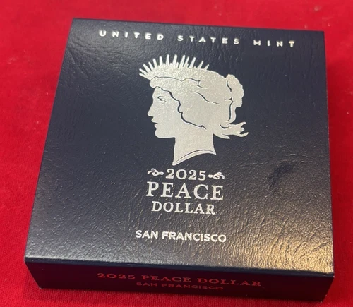 2025 S Peace Silver Dollar Proof With Box and COA