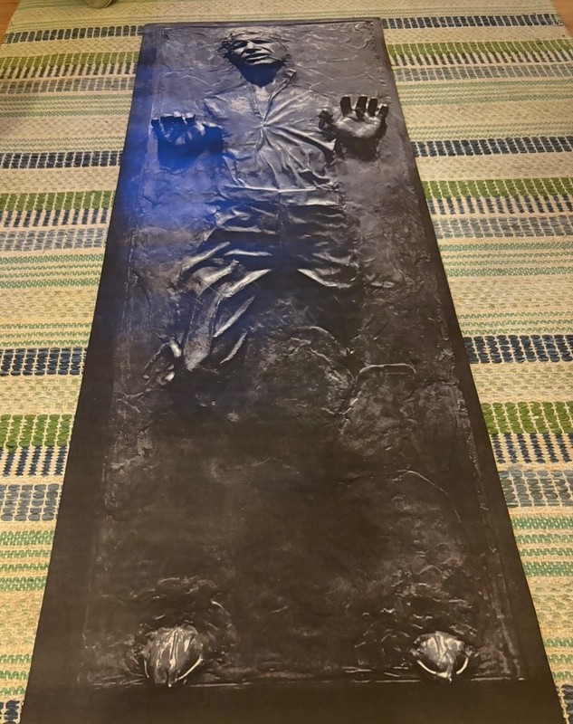 Onnit Star Wars Han Solo Carbonite Yoga Mat Fitness Physio Empire Strikes Back