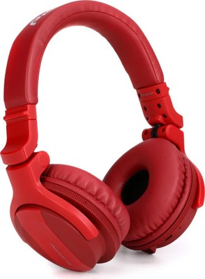 Pioneer DJ HDJ-CUE1BT On-Ear Bluetooth DJ Headphone - Red