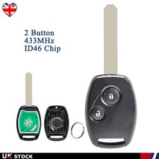 Remote Key Fob 433 ID46 Chip For Honda Civic 2005 2006 2007 2008 2009 2010 2011
