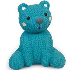 Petface Little Petface Teddy Bear Latex Chew Dog Toy, Blue (Pack of 1)