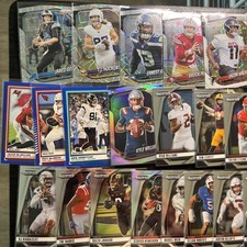 LOT OF 33 PARALLELS-NFL 2024/25 Panini Prizm, White Disco, + Donruss Press Proof