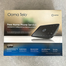 Ooma Telo VoIP Home Phone base, Voicemail Call Waiting and more.Read description