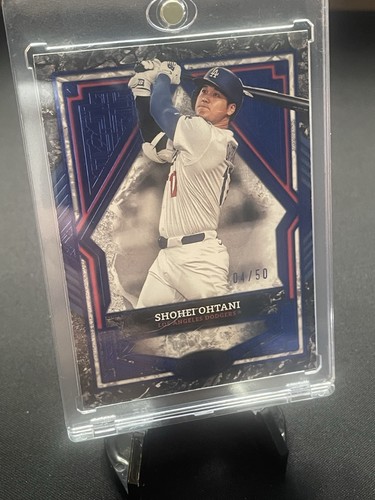 2025 Topps Tier One - Shohei Ohtani, Shohei Ohtani #23 Blue Foil /50 Dodgers MVP