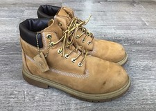 Timberland 12709 6 Youth Kids Size 3 Wheat Nubuck Lace Up Waterproof Boots