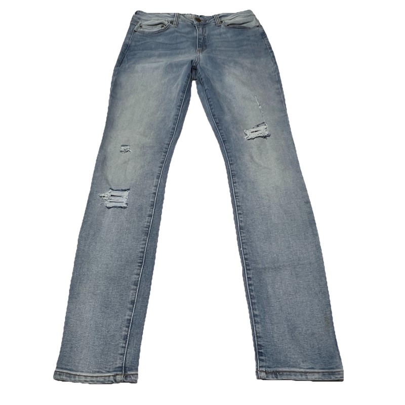 Daily Ritual Womens Size 30 L High Rise Skinny Destroyed Blue Jean READ 