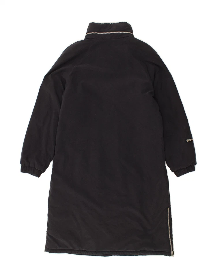 ARMANI Womens Hooded Windbreaker Coat UK 12 Medium Navy Blue Polyamide L201 - Изображение 2 из 4