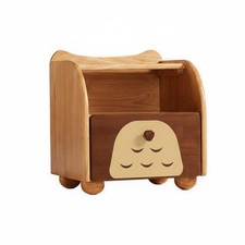 Multi-Tier Storage Stand Child-Safe Rounded Corners Owl-Themed End Table