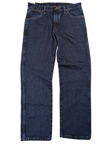 NEW Wrangler Cowboy Cut 13MWZ Jeans Men 32x30 Original Fit Thick Denim Dark Wash - Picture 2 of 15