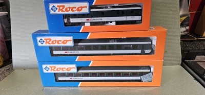 Roco HO 44334, 44338 & 44471 SBB CFF FFS Reisezugwagen.  Rechen 3 Stück. Super Zustand