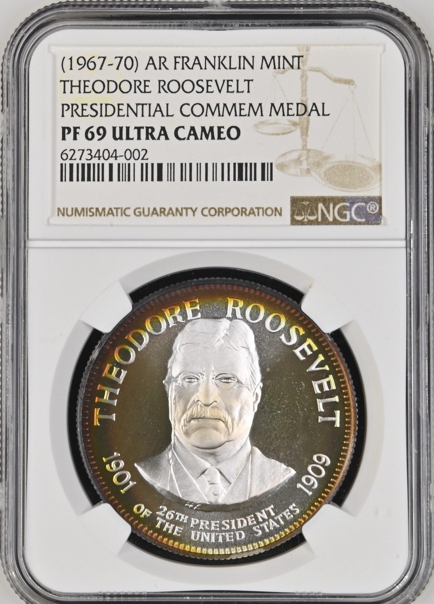 ハ*3様 フランクリンミント　ザ・テディ・ルーズベルト・レボルバー　ディスプレー 1967-70) Franklin Mint THE TEDDY ROOSEVELT REVOLVER テディ・ルーズ