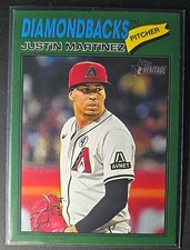 Justin Martinez 2026 Topps Heritage Green Border Insert 263 Arizon Diamondbacks 