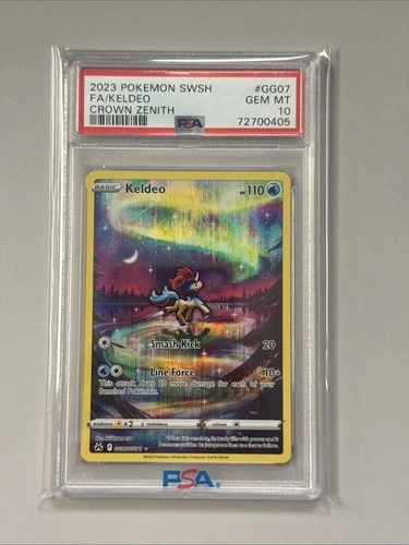 Pokémon Crown Zenith Keldeo Full Art GG07/GG70 Psa 10