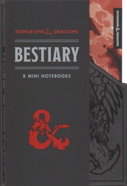 Dungeons & Dragons Bestiary Notebook Set – 8 Mini Notebooks Official DnD Licensed 2019 UK Edition