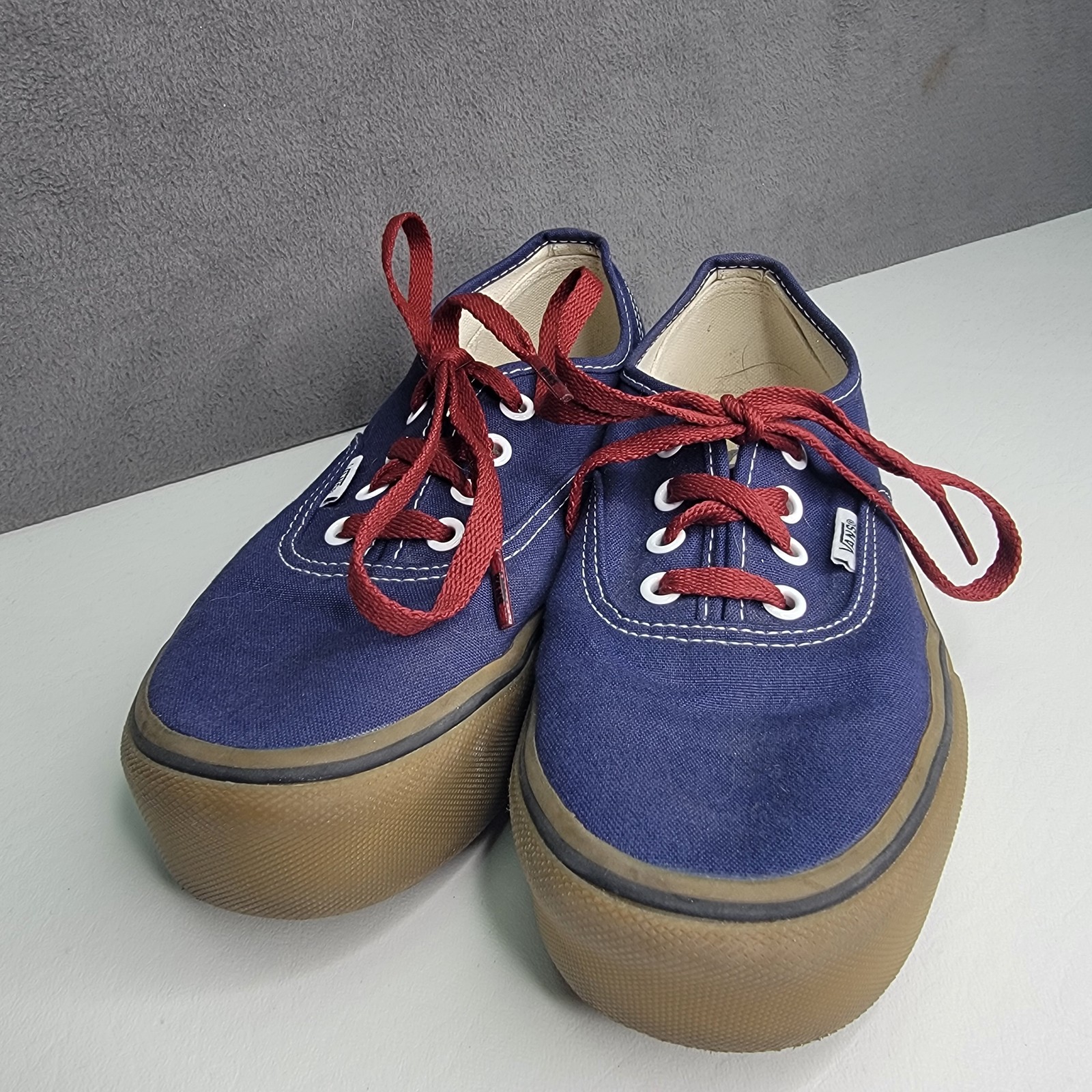 SAOLA Scarpe Vans uomo taglia 6 5 donna 8 suola gomma tela lacci rossi skate basso classico