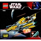 SHIPS FREE LEGO Anakin's Jedi Starfighter 7669 Complete NO BOX, NO INSTRUCTIONS