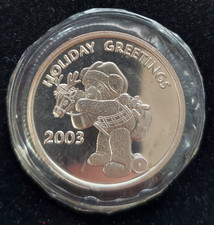 2003 Holiday Greetings 1 ozt .999 Fine Silver Round (J234) 96.95 per troy oz