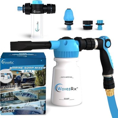 WAVESRX PWC & Boat Wash Sprayer & Engine Flush Mixer to Wash Salt Away