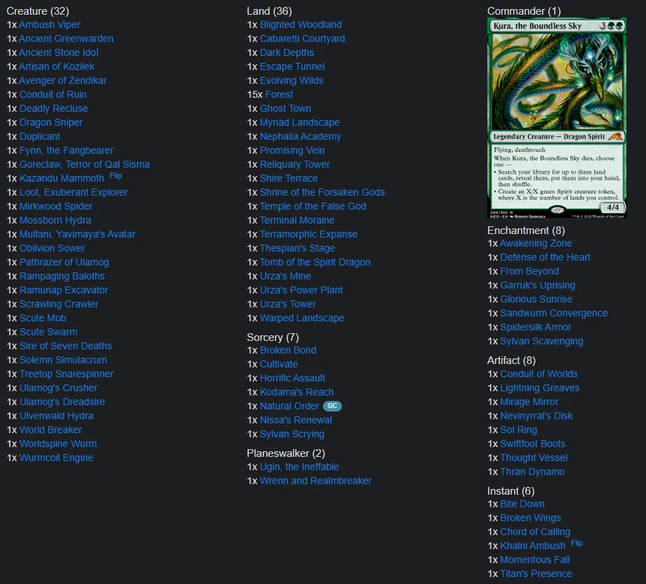 Custom Commander Deck EDH Kura, the Boundless Sky Magic MTG case included - Image 2 of 4