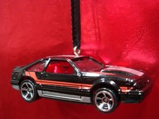  NEW  1992 FORD MUSTANG GT FOX BODY BLACK W/ STRIPES CHRISTMAS ORNAMENT