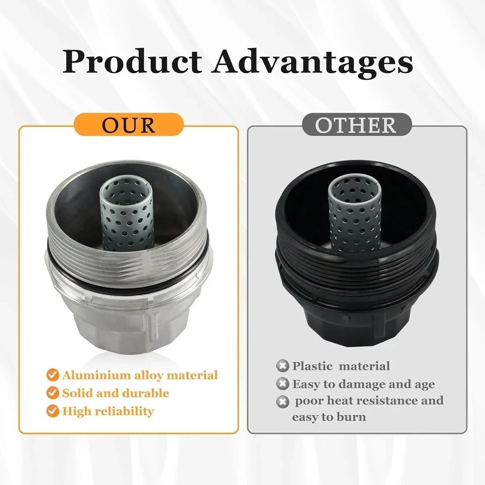 Tapa de carcasa limpiador de aceite para Lexus RX350 ES350 RX450h ES300h IS300 15620-31060 Foto 3 de 4