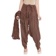 Cotton Salwar Traditional Patiala Salwar with Chiffon Dupatta Free Size