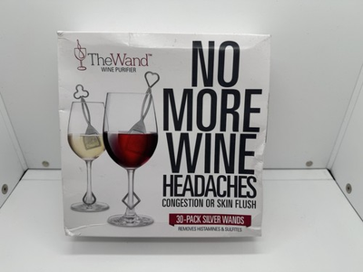 #ad The Wand Wine Purifier No More Wine Headaches 30 Single Use Wands $39.99