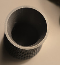 Black Geometric Bottle Bud Vase - 6 Inch